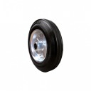 PEVNÉ KOVOVÉ GUMOVÉ KOLIESKO 80 mm 50 kg PODPORA fi 12