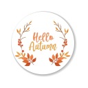 Dekoračné nálepky na etiketu 5 cm Hello Autumn 3 ks.