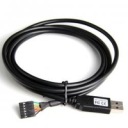 Kábel USB A zástrčka - 5pin zásuvka 2,54mm, dĺžka 30cm