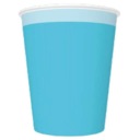 MODRÁ sada papierových pohárov 250 ml 8 ks