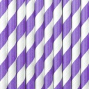 Slamky na pitie Lilac White Birthday Party 10ks