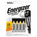 4x ENERGIZER Alkaline Power LR3 AAA R3 1,5V batéria