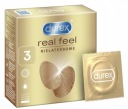 Kondómy Durex Real Feel Smooth bez latexu, 3 kusy