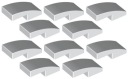 LEGO Bevel Rounded 1x2 biela 11477/6034044 x10