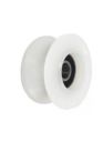 Rolka fi. Plast 60 mm, profilovaný, s ložiskami, pre 25 mm lano