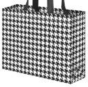 Ekologická nákupná taška z látky houndstooth 34x10x25cm