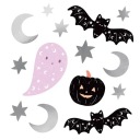 HALLOWEENSKÉ DEKORÁCIE GHOST BAT TEKVINY SAMOLEPÍCIE NÁLEPKY 56 kusov