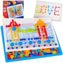 Tlačidlo Puzzle Mozaika Vzdelávacie Huby Špendlíky Hry Školenie