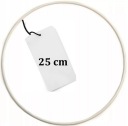BIELY kovový krúžok na makramé lapač snov, 25 cm