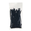 Sťahovacie pásky so skrutkovacím okom 150x3,6mm čierne