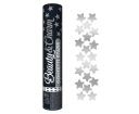 Pneumatické konfety B&C Silver Stars/ 30 cm