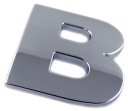ZNAK PÍSMENO CHROMOVANÉ PÍSMENO B B VEĽKÉ 5,6 cm E5F43