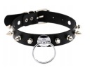ČIERNA EKOKOŽENKA CHOKER BDSM GOTHIC PUNK GOLIER