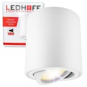 POVRCHOVÉ STROPNÉ SVETLO GU10 LED pohyblivé 80x85mm SPOT Biele halogénové
