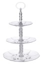 TORTA TANIER OVOCIE TRANSPARENTNÁ Pyramída 26cm, 3-poschodová