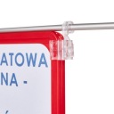 DRŽIAK HÁKU NA RÁM PLAGÁTU, OTOČNÝ - 2 KS