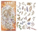 Sada 60 nálepiek na scrapbooking: vetvičky a listy