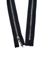 KOVOVÝ Zips Zips KOVOVÝ 45 CM ČIERNA NIKEL