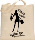 EKO NÁKUPNÁ TAŠKA SHOPPER S Vtipnými Šnúrkami, HRUBÁ BAVLNA - RW14