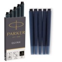 PARKER QUINK Dlhé plniace perá s čiernym atramentom 5 ks.