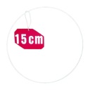 Prsteň lapač snov BIELY 15 cm