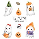 HALLOWEENSKÉ NÁLEPKY NA OKNO Ghost Decoration 8 ks
