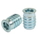 10x M8 x 20 mm nástrčná vložka, nábytková vložka do dreva, s imbusovým kľúčom 8