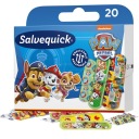 Obväzové náplasti pre deti s vodeodolnou obväzovou Paw Patrol 20 ks.