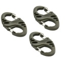 M-TAC KARABÍNA 3x Obojstranný S-háčik KEYRING Light Olive