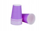 FIALOVÉ narodeninové poháre papierové 220ml FIALOVÉ