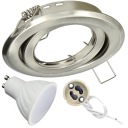POHYBLIVÁ HALOGÉNOVÁ LAMPA + GU10 5W NEUTRÁLNA LED ŽIAROVKA 4000K + ZÁSUVKA