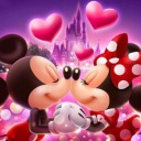 Diamantové vyšívanie Diamantová maľba 5D Obraz MICKEY A MINNIE MOUSE 30x30 cm