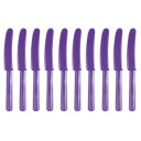 Jednorazové nože PURPLE plastový príbor x10