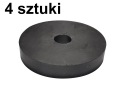 Antivibračná podložka, gumový izolátor vibrácií 50 x 10 x 10 mm - 4 kusy