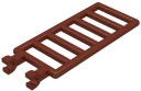 LEGO FENCE KOĽAJNICOVÝ REBRÍK HNEDÝ 6020