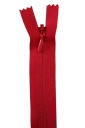 Vnútorný tkaný zips C3 25 cm Červený