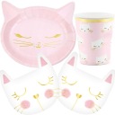 CAT set, taniere, poháre, papierové obrúsky, CAT narodeniny
