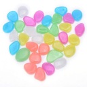 KAMIENKY ŽIARENÉ FLORESCENČNÉ DEKORATÍVNE KAMENE DO ZÁHRADY MIX FARBY