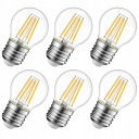 E27 LED guľová žiarovka vlákno 1W=10W 100lm teplá dekoračná Savineo