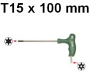 Kľúč TORX T15, TX15 s rukoväťou Jonnesway H10MT15100
