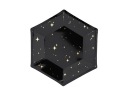 Black Gold Stars silvestrovské taniere, 6 ks.