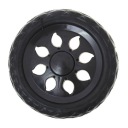 NÁHRADNÉ KOLESO NA KOČÍK 16CM, ČIERNA, 1KS