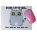 Vtipná podložka pod myš pre mačku s MAČKOU
