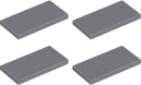 LEGO dlaždice 2x4 tmavosivá 4560184 87079 - 4ks