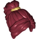Lego New Hair tmavočervená dámska dlhá guma do chvosta zlatá 28432pb02