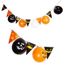 HALLOWEENSKÉ VENCICE S BALÓNMI VEĽKÁ DEKORÁCIA