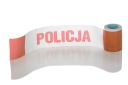 Výstražná páska 10 cm POLICAJNÁ potlač bielo-červená silná rolka 100 metrov