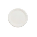Tanier z cukrovej trstiny, okrúhly, biely, 17 cm, 50 ks
