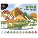 omaľovánka maľba podľa čísel Dinosaury Kidea