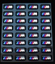 ZNAK ODZNAK BMW M POWER LOGO PACK 17x9 chróm 1 ks